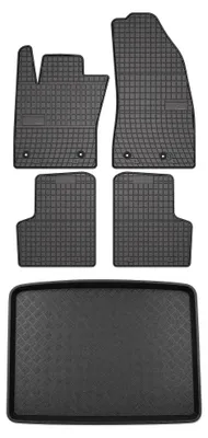 Obrázek produktu pro Gumové autokoberce SolidPRO + vana kufru pro: Fiat 500X 2014-2018 5 ks