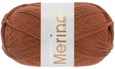 Produktbild von Lana Grossa - Meilenweit 100g Merino Extrafine uni 2456 nougat
