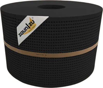 Produktbild von Doppelstab Sichtschutz zaun|zu PREMIUM gelocht 30% Streifen PP Zaunblende Schwarz 50m
