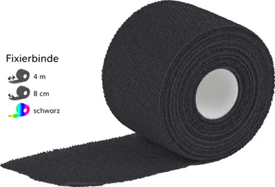 Image de Höga-Haft Color 8cmx4m noir, 1 pc BIN