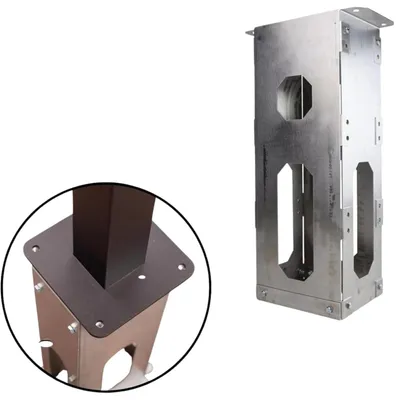Immagine prodotto di Base in metallo per supporto a pavimento per stazioni di ricarica per veicoli elettrici, realizzata in acciaio - Modello LDY