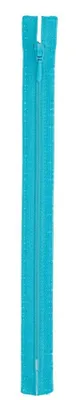 Reißverschluss 25 cm, Blau, 100% Polyester, nicht teilbar