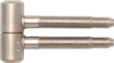 Zdjęcie produktu dla SOLIDO 2-częściowy zawias z główką cylindryczną, drewno, 16 mm, stal niklowana matowa