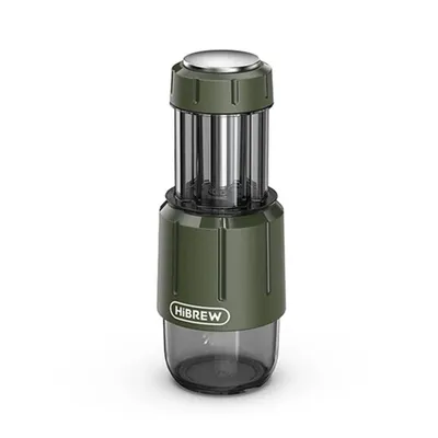 Produktbild von HiBREW H4D 2-in-1 Tragbare Espressomaschine für Kapseln & Kaffeepulver, 8–15 Bar Handpumpe, 80ml Wassertank, inkl. 160ml Tritan-Tasse, Manuelle Reise-
