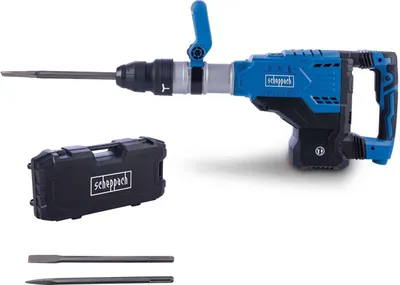 Produktbild von Scheppach Abbruchhammer AB2000 | 60J | 1700W | SDS-Max-System | 2000 BPM | Betonhammer | 3m Kabel | inkl. Spitz- und Flachmeißel & Transportbox
