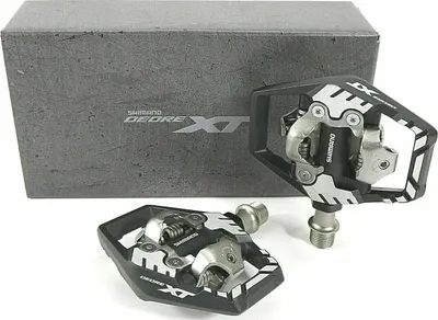Produktbild von Shimano PD-M8120, Straßenfahrrad, Aluminium, Schwarz, Grau, Plattformpedale, Shimano, 438 g