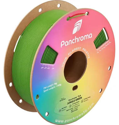 Immagine prodotto di Polymaker Panchroma™ PLA, colore verde giungla, diametro 1,75 mm, confezione da 1 kg