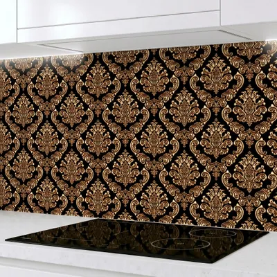 Produktbild von Küchenrückwand Barock 60 x 200 cm, robuste ABS-Kunststoff Platte Monolith mit Direktdruck