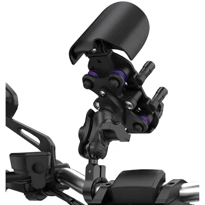 Immagine prodotto di Supporto per smartphone per moto, antivibrazione, ammortizzante, con attacco a sfera da 1", compatibile con manubri da 12-32 mm e smartphone da 5,4" a 7,0"