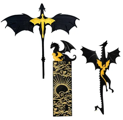 Productafbeelding van Boekensteunen met drie drakenfiguren voor fantasy decoratie