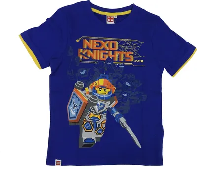 Produktbild von Lego NEXO Knights Ritter Kinder T-Shirt Jungen Kurzarmshirt Blau Short Sleeve, Größe:104