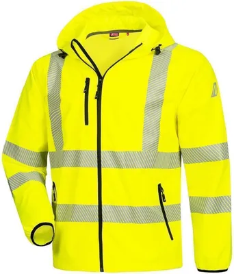 Produktbild von NITRAS Warnschutz Regenjacke Warnschutzjacke Gr. L gelb
