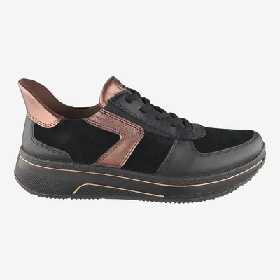 Productafbeelding van Ara 27557-01 SAPPORO 3.0, zwarte sneaker voor dames, maat 36,5