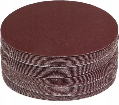 Produktbild von Schleifscheiben 125mm 50x Klett Korn P36 Schleifblätter Ohne Loch Schleifpapier Rot Exzenter P36 50 Stück