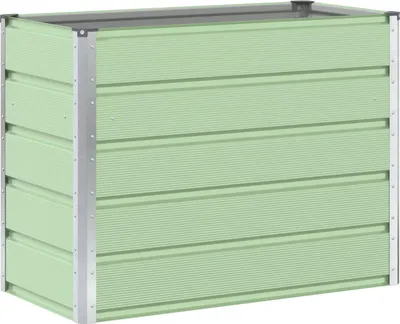 Produktbild von vidaXL Pflanzkübel Pastellgrün 100 x 50 x 77 cm Verzinkter Stahl