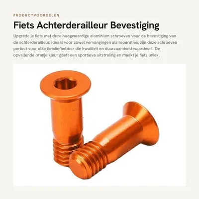 Immagine prodotto di Vite per bicicletta in alluminio, confezione da 2, resistente, leggera, resistente alla corrosione, facile da installare