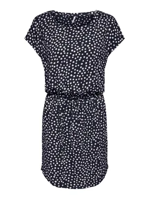Produktbild von Mini T-Shirt Kleid mit Tunnelzug Kurzarm Dress ONLMAY | L