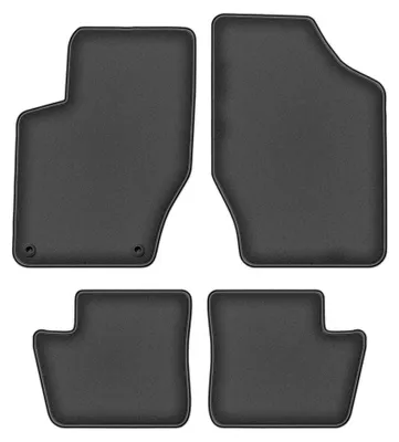 Image de Tapis de sol en moquette pour Citroen DS4 2011-2015 (à hayon) – jeu 4 pièces, gris graphite, sur mesure – Wielganizator DURBAN