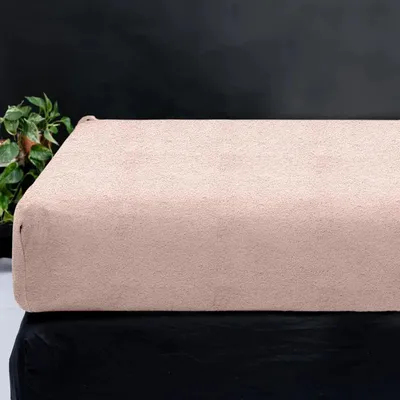 Imagen del producto de Sábana bajera con elástico, modelo "Sleeptime Teddy", color rosa, 160 x 200 cm