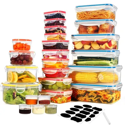 Image de Lot YASHE de 25 boîtes alimentaires, 50 pièces, 15,52 L