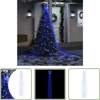 Zdjęcie produktu dla The Living Store Oświetlenie choinkowe 320 LED niebieskie 375 cm