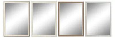Wandspiegel, weiß, Glas, 56 x 2 x 76 cm