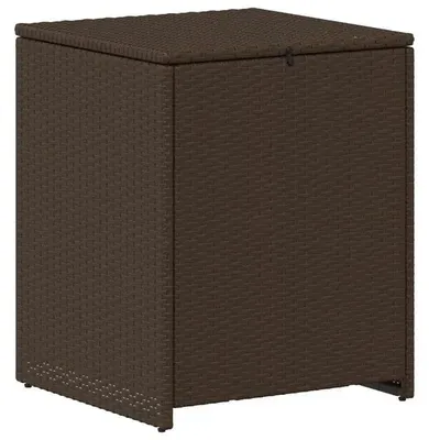 Obrázok produktu pre Oceľová úložná skrinka na vankúše – robustná úložná skrinka – 55 x 55 x 69 cm – vhodná na vnútorné aj vonkajšie použitie – žltá farba