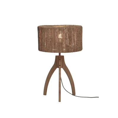 Produktbild von GOOD&MOJO - Tischleuchte Iguazu - Jute/Bambus - Ø30x41cm Tischlampe - Nachttischlampe, Wohnzimmer, Schlafzimmer