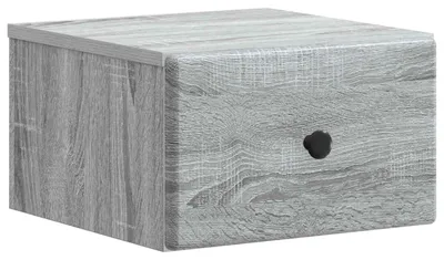 Zdjęcie produktu dla Wisząca Szafka Nocna z szufladą Szary Sonoma 34,5 x 33 x 20 cm
