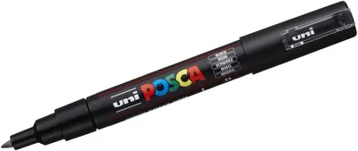 Image de POSCA - POSCA PC1MC EF Black | 1 pièce | 6 pièces