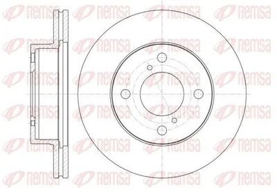 Produktbild von 2x REMSA Bremsscheibe 61371.10 vorne für NISSAN PIXO (UA0) für SUZUKI Alto (GF)