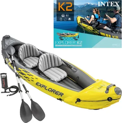 Produktbild von Intex 68307 Explorer K2 Kanu Kajak Aufblasbares Schlauchboot