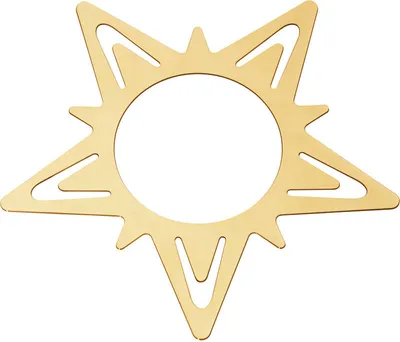 Produktbild von Georg Jensen CLASSIC CHRISTMAS STAR NAPKIN RING/TABLE CARD HOLD GO, 2 PCS 10019322