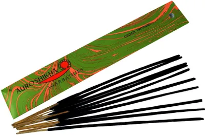 Produktbild von Auroshikha Räucherstäbchen - Cedar Incense, Grün, 23*3,5*0,3 cm, Indische Räucherstäbchen
