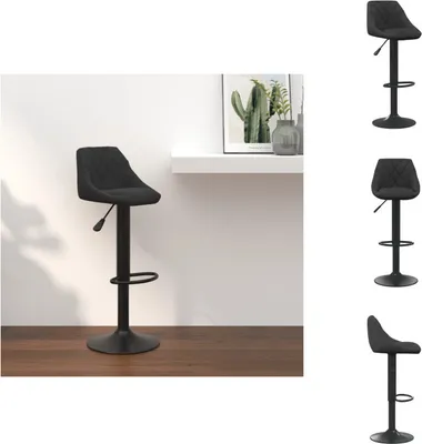 Produktbild von vidaXL Barhocker Schwarz Samt - Barhocker