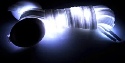 Obrázok produktu pre LED šnúrky do topánok - Biela | Skladom KP18488