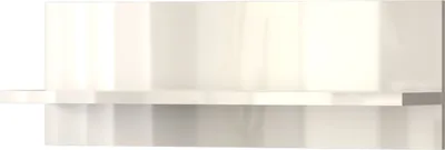 Produktbild von Hängeregal / Wandregal Garim 40, Farbe: Beige Hochglanz - 30 x 90 x 21 cm (H x B x T)