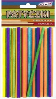 Immagine prodotto di Bastoncini assortiti, confezione da 50 pezzi, 100 x 4 mm, PK-0135