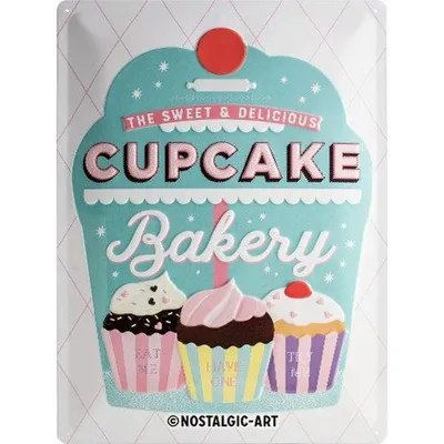 Produktbild von Nostalgic-Art - Blechschild 30 x 40 cm - Home & Country - Cupcake Bakery