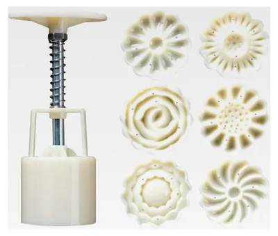 Produktbild von Keksausstecher Mondkuchen Form Blumenmotiv