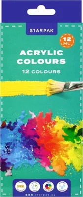 Immagine prodotto di Colori acrilici in tubetto da 12 ml 12 colori
