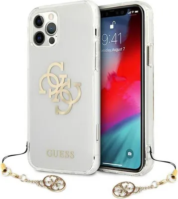 Obrázek produktu pro Guess GUHCP12LKS4GGO iPhone 12 Pro Max 6.7 Transparentes Hardcase 4G Gold Charms Collection