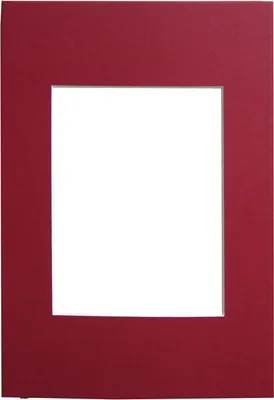 Produktbild von Schrägschnitt-Passepartout - 15x20 cm - rot