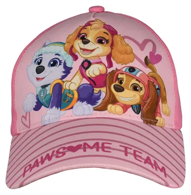Produktbild von Paw Patrol Kappe für Mädchen - Pawsome Team Kinder Cap Basecap Baseballkappe verstellbar Rosa