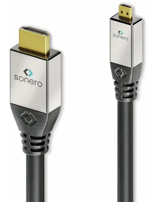 Produktbild von SONERO HDMI Kabel A/D, 4K, 1 m, schwarz