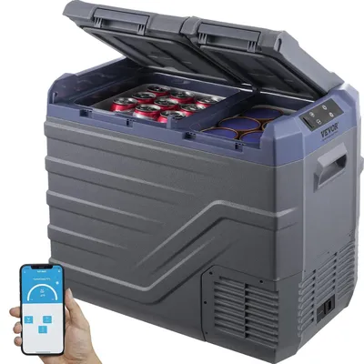 Image de Glacière de voiture portable - 12 volts - Congélateur - Glacière mobile - Glacière pour camping - Capacité de 40 litres