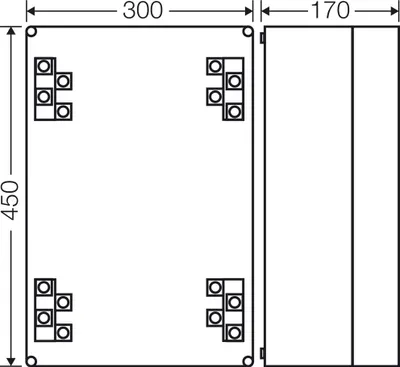 Produktbild von Hensel K 7004, Polycarbonat (PC), Grau, IP65, 300 mm, 170 mm, 450 mm