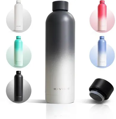 Produktbild von Edelstahl-Trinkflasche, BPA-frei, leicht, robust, für Schule, Sport