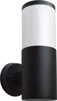 Produktbild von Stilvolle Außenwandleuchte 296A-BK Schwarz, 27 cm Höhe, E27 Fassung