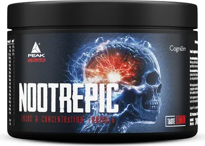 Immagine prodotto di NootrEpic - 240 g : Limone I 30 porzioni I Polvere I Nootropi I Potenziatore delle prestazioni I koffeinfrei I con Citicolina cognitiva I Panax Ginseng